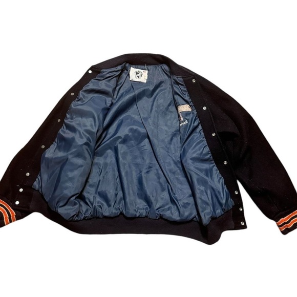 Black and Orange Varsity Jacket - Picture 4 of 4